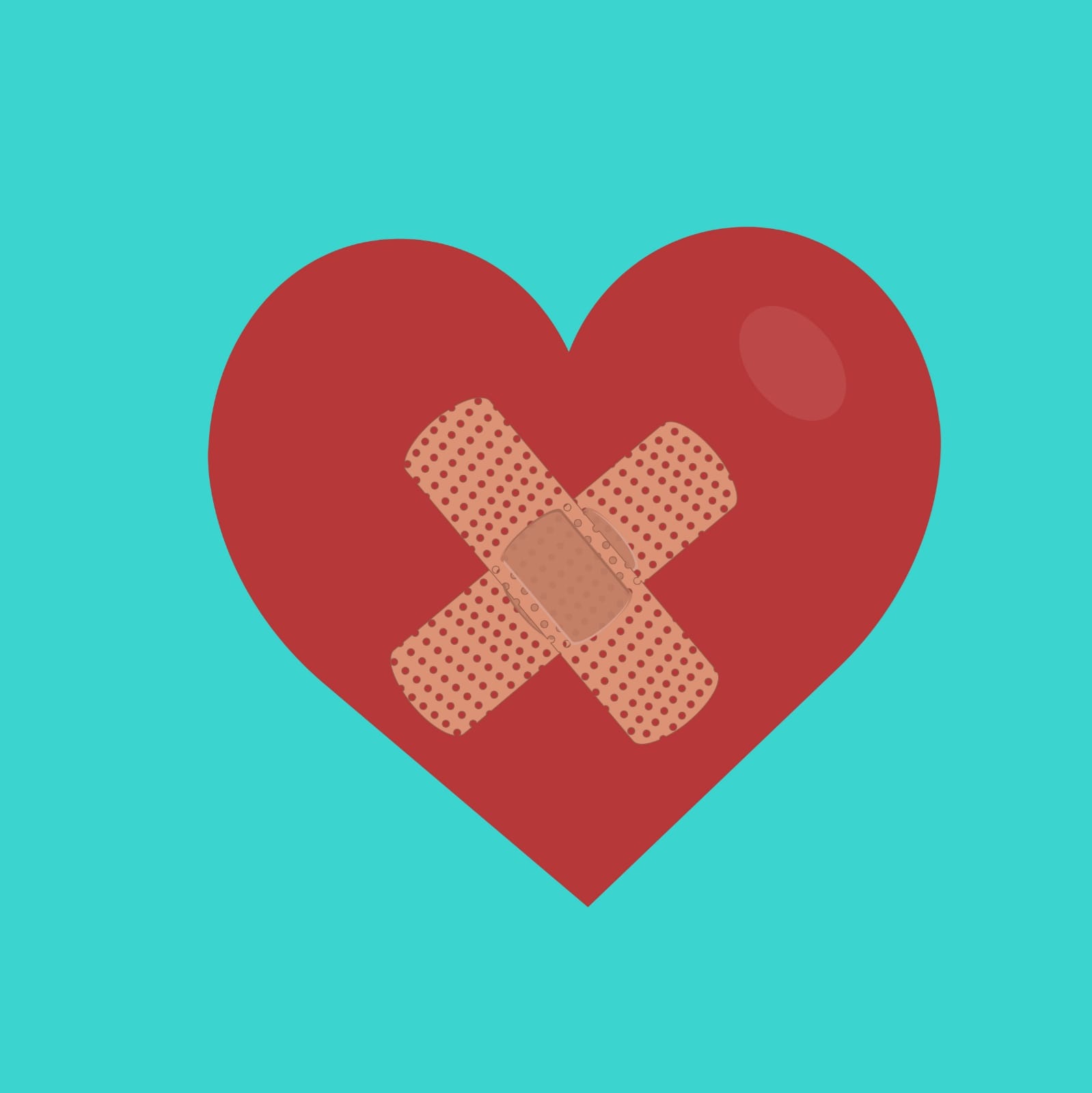 Representación figurada de un corazón "herido", que simboliza nuestra interpretación de la herida narcisista.