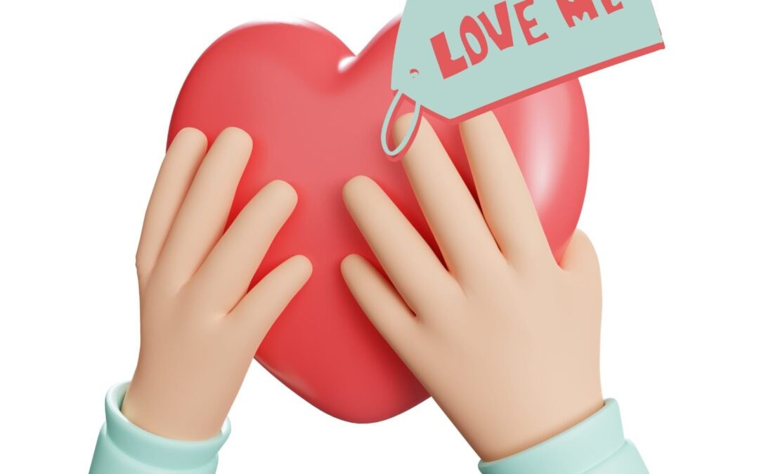 Representación de un corazón que simboliza la necesidad de afecto positivo.